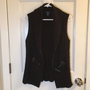 Black Chaps Sweater Vest